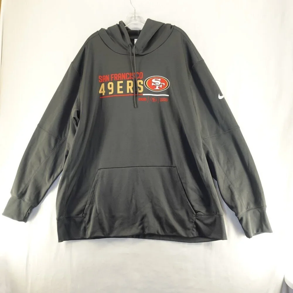 NIKE NFL San Francisco 49ers Hoodie in Black NWT Size 3XL